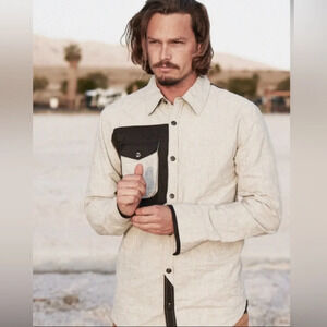 Coldsmoke‎ Black and Gray Elbow Patch Shirt